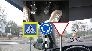 Het geheim van stressvrij rijden op rotondes 🚗 💨 💡 ✅ rijles tips en tricks [upl. by Iahk]