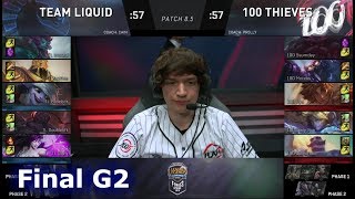 100 Thieves vs Team Liquid  Game 2 Grand Final S8 NA LCS Spring 2018  100 vs TL G2 [upl. by Ellord]