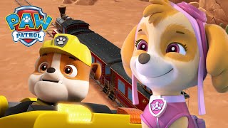 Skye solves the mystery of the train with no conductor  PAW Patrol  Cartoons for Kids Compilation [upl. by Irrahs]