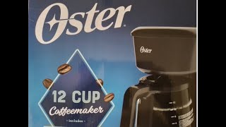 HOW TO MAKE THE PERFECT CUP OF COFFEEOSTER COFFEE MAKERUNBOXED 12 CUP  calabashgreen [upl. by Nazay586]