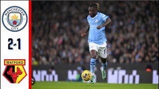 Manchester City vs Watford 20 Highlights EFL Cup 202425 [upl. by Kohsa526]