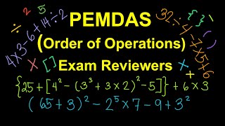 PEMDAS Order of Operation Exam Review  CSE amp CETs TagalogFilipino Math [upl. by Anayad]