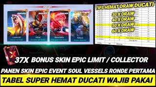 TABEL HEMAT SUPER MURAH 1 SKIN DUCATI CUMA 500 DM  BONUS PANEN SKIN EPIC LIMITED 10X DRAW MLBB [upl. by Dnama]