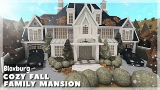 BLOXBURG Fall Family Mansion Speedbuild  Roblox House Build [upl. by Teerprah380]