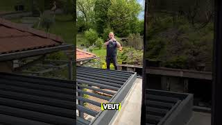 Action 🎬 Réaction veranda menuiserie renovation batiment pergola [upl. by Ahtis]