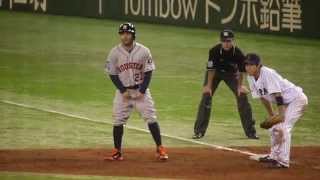 2014 MLBオールスター ホセ・アルトゥーベ 1塁ランナー 日米野球 [upl. by Eatnoj827]