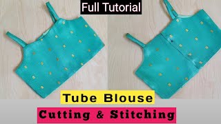 Tube Blouse Cutting amp Stitching  45 Year Baby Blouse Cutting amp Stitching  DIY Baby Blouse [upl. by Ahsienad86]