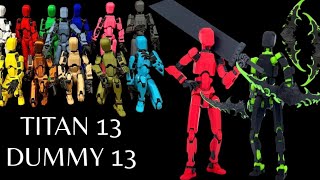 TITAN 13  DUMMY 13 REVIEW  t13  DUMMY 13 ASSEMBLY  ACTION FIGURE [upl. by Tnerb]