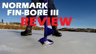 Normark Fin Bore III Best Ice Auger Review [upl. by Cohlier]