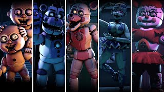 FNaF Sister Location Voice Lines animated [upl. by Zenda877]