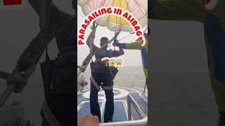 PARASAILING IN ALIBAG😱😱🪂parasailing youtubeshorts viralreels viralvideoshorts viralvideo [upl. by Pacian]