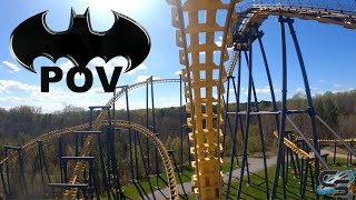 Batwing Front Row POV Six Flags America Vekoma Flying Dutchman [upl. by Parfitt11]