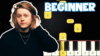 Bruises  Lewis Capaldi  Beginner Piano Tutorial  Easy Piano [upl. by Dimphia]