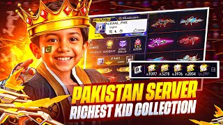 ₹1 Crore Collection😮 Free Fire Pakistan Richest Kid ID [upl. by Rundgren]