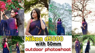 Nikon d5600 with 50mm lens  outdoor photoshoot with output  photoshoot BTS vlog AnkanSarkar77 [upl. by Brinn]