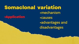 Somaclonal variationCauses of somaclonal variation  application of somaclonal variation [upl. by Lurleen]