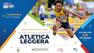 26° Campionato nazionale di atletica CSI  Sabato pomeriggio 22 [upl. by Aerdnat694]