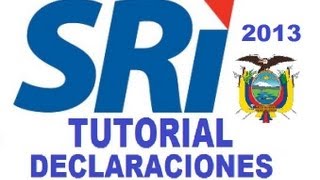 Tutorial de declaraciones SRI como declarar por internet dimm formularios ecuador febrero 2013 [upl. by Aneekahs467]