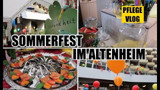 PflegeVlog  SOMMERFEST im ALTENHEIM  DEMENZPROJEKT rote Nasen  mein SCHMUCK [upl. by Yssirhc639]