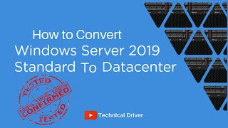 How to Convert Windows Server 20192016 Standard to DatacenterChange STANDARD Version to DATACENTER [upl. by Paquito810]