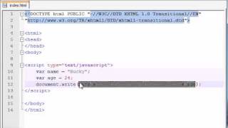 Beginner JavaScript Tutorial  5  Using Variables with Strings [upl. by Louls]