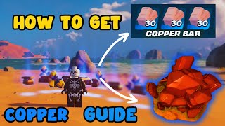 HOW to get COPPER and COPPER BAR EASILY  in Fortnite Lego [upl. by Adeirf]