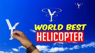 World Best Helicopter Paper Plane  How to make a helicopter flying paper toy helicopter making [upl. by Curr]