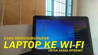 CARA MENGHUBUNGKAN LAPTOP KE WIFI UNTUK PEMULA [upl. by Glaser440]