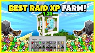 BEST RAID FARM EVER VERY FAST In Minecraft Bedrock 121 [upl. by Shena]