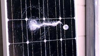 Testing Hail Damage to Solar Panels [upl. by Arratal]