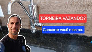 Torneira vazando ou com rosca espanada Saiba como concertar [upl. by Effy190]