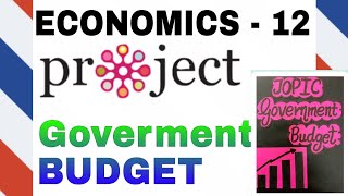 economics project class 12 on government budget  economics project class 12  Government budget [upl. by Chas2]