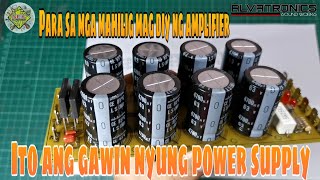 Paano gumawa ng Power Supply para Amplifier  DiY 8 ECaps Power Supply [upl. by Getraer]