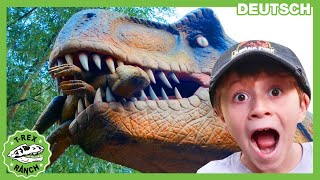 Dinosaurier und Raubvogeljagd in Lebensgröße  TRex Ranch  Dinosaurier für Kinder [upl. by Nnairol]