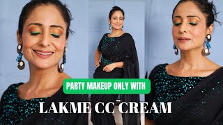 Lakme Cc Cream  How to apply With tips amp Tricks  LIPSTICK ₹ 100 💄  Wedding Guest Makeup makeup [upl. by Hgielsa]