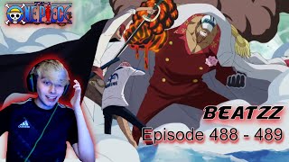 ONE PIECE Episode 488 amp 489 Blind Reaction  Shanks Stops The War [upl. by Leasim444]