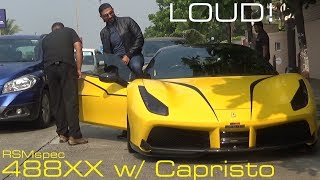 LOUD Novitec Rosso Ferrari 488 w Stage 3 Capristo exhaust  488XX [upl. by Collis]