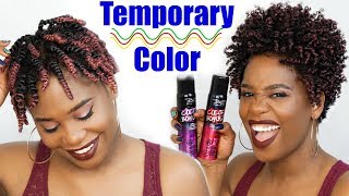 How To Apply Temporary Hair Color Spray  MissKenK [upl. by Banerjee]