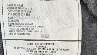 Parka Working US Navy blueberry goretex parka Review and hack [upl. by Gerrard700]