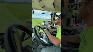 Massey Monday Mowing down mixed alfalfa  learning cruise control features on the 6S165 hay [upl. by Sabas813]