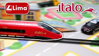 MODELLINO TRENO ITALO LIMA e ANNUNCIO REALISTICO STAZIONE [upl. by Myrwyn704]