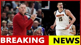 Just received newsDenver Nuggets Coach Announces Injury Update on Key Starter [upl. by Heall]