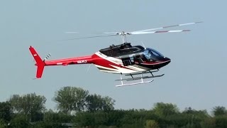 Bell 206 JetRanger take off and low pass at Budaörs airfield [upl. by Pennebaker]