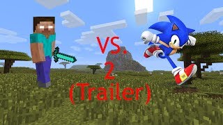 Herobrine Vs Sonic The Hedgehog 2 Trailer Minecraft Animation [upl. by Dyer]