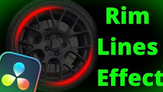 How to create Rim Lines Effect in Davinci Resolve for Free [upl. by Nonarb]