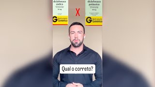 Diclofenaco Sódico vs Diclofenaco Potássico Qual é a Diferença [upl. by Adnohsirk898]