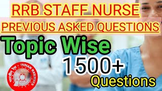 RRB STAFF NURSE OBJECTIVES nursing superintendent  dental hygienist  part 14 [upl. by Lerred]