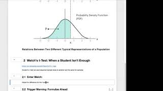 Welchs tTest vs Students tTest  M2S15 20200401 [upl. by Hance]