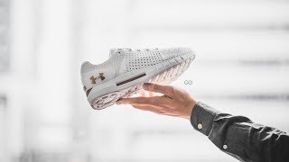 Review amp OnFeet Under Armour HOVR Sonic quotWhite  Metallic Goldquot [upl. by Ijneb]