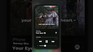 Barney Sku  Your Eyes Lyrics  quotYour Eyes Got My Heart Falling For Youquot  shorts 12amlofi [upl. by Eatton]